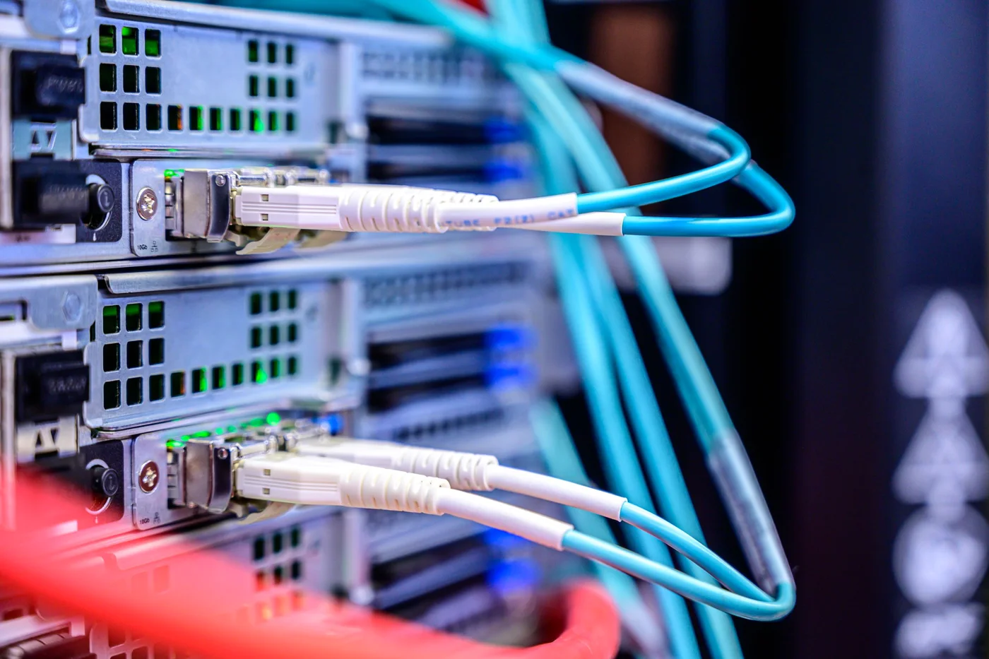 Network engineer configuring secure business connectivity
